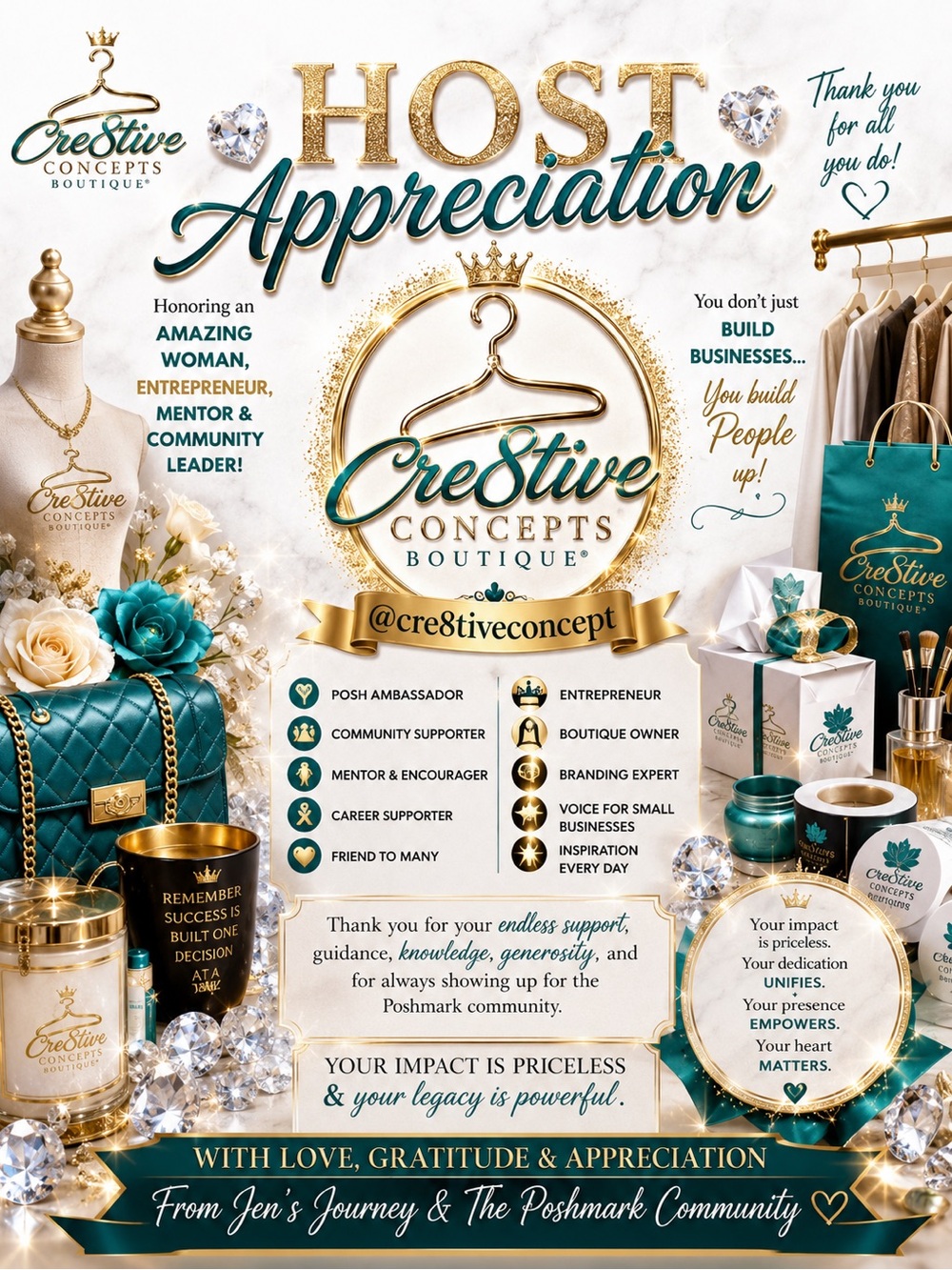 👑Hosted By Jensjourney2020 @Cre8tiveConcept 🎱🫶🏼 Host Appreciation Share Show TBD
